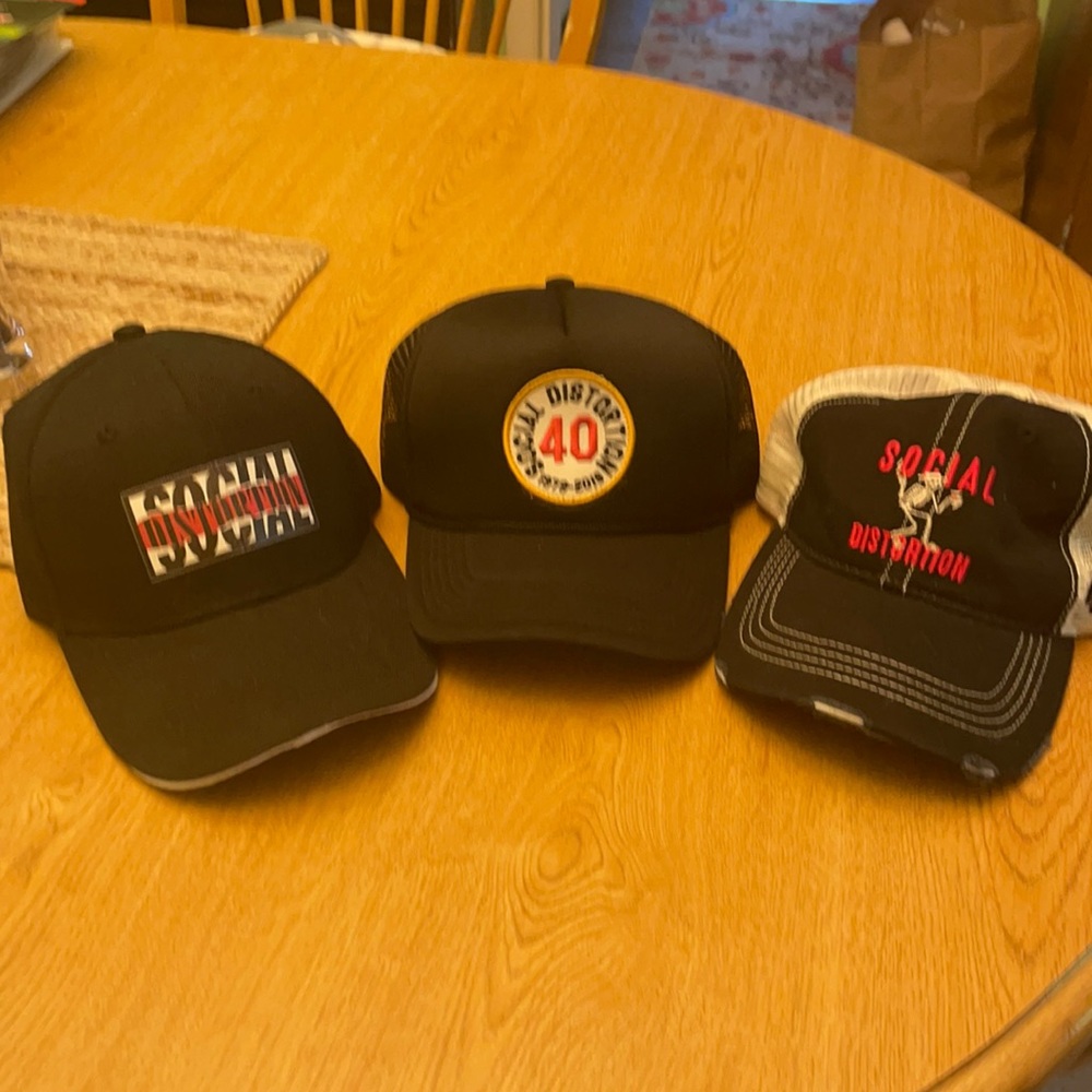 3 Social Distortion hats
